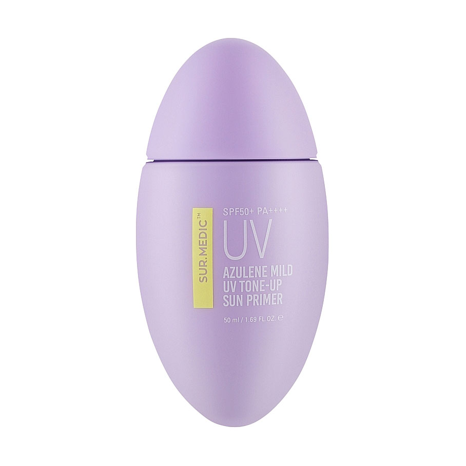Легкий сонцезахисний праймер для обличчя Neogen Sur.Medic Azulene Mild UV Tone-Up Sun Primer, SPF 50+ PA++++, з азуленом, 50 мл